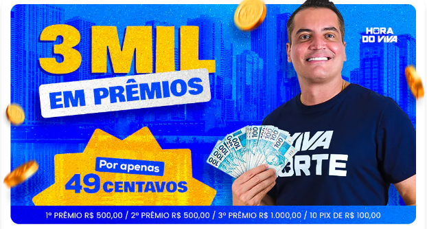 Sorteio de R$ 3 Mil