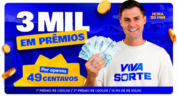 Sorteio de R$ 3 Mil
